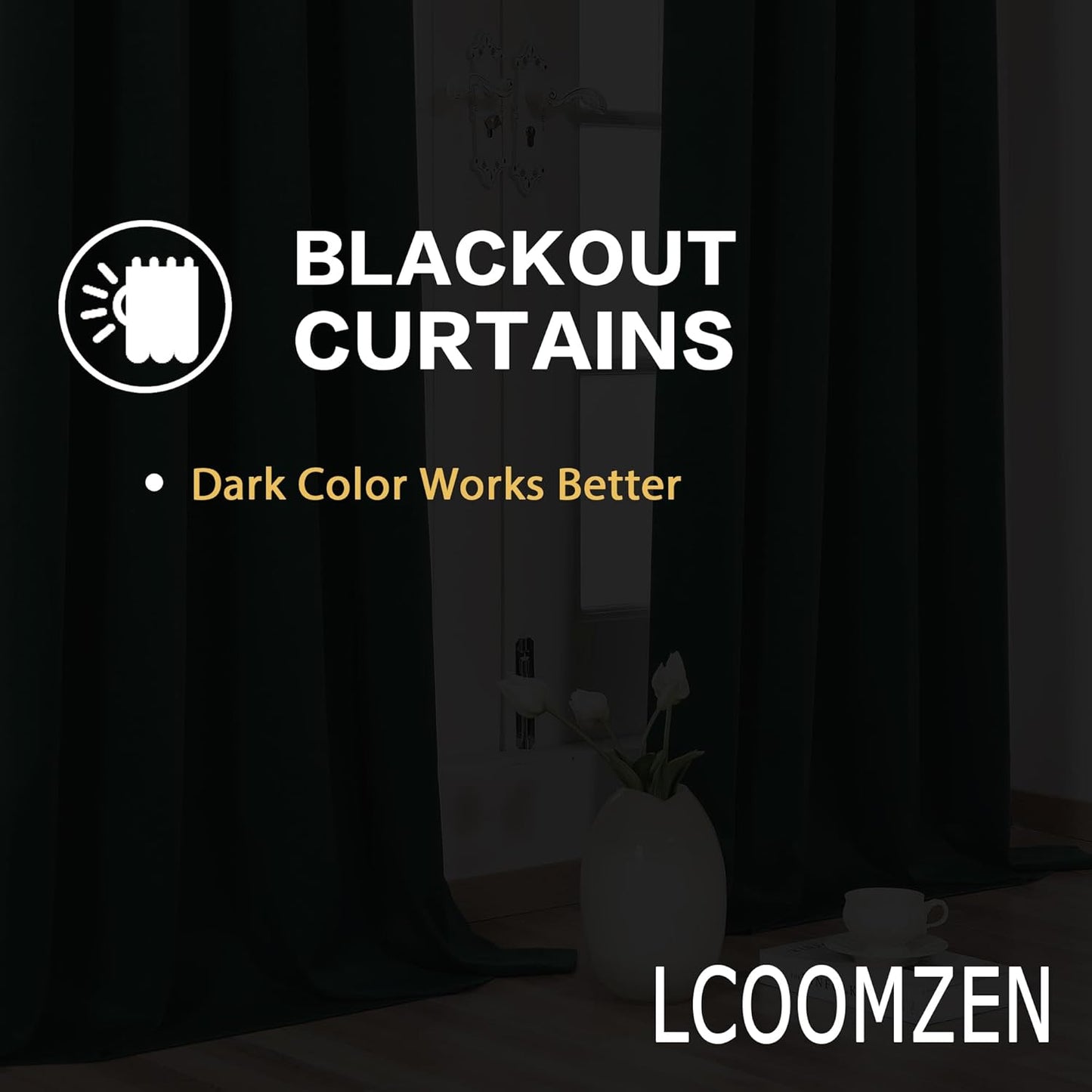 108 Inches Beige Blackout Curtains Room Darkening Thermal Insulated Drapes Grommet Top Light Blocking Curtain for Living Room Bedroom (2 Panels, W52 x L108 Inch, Beige Cream)