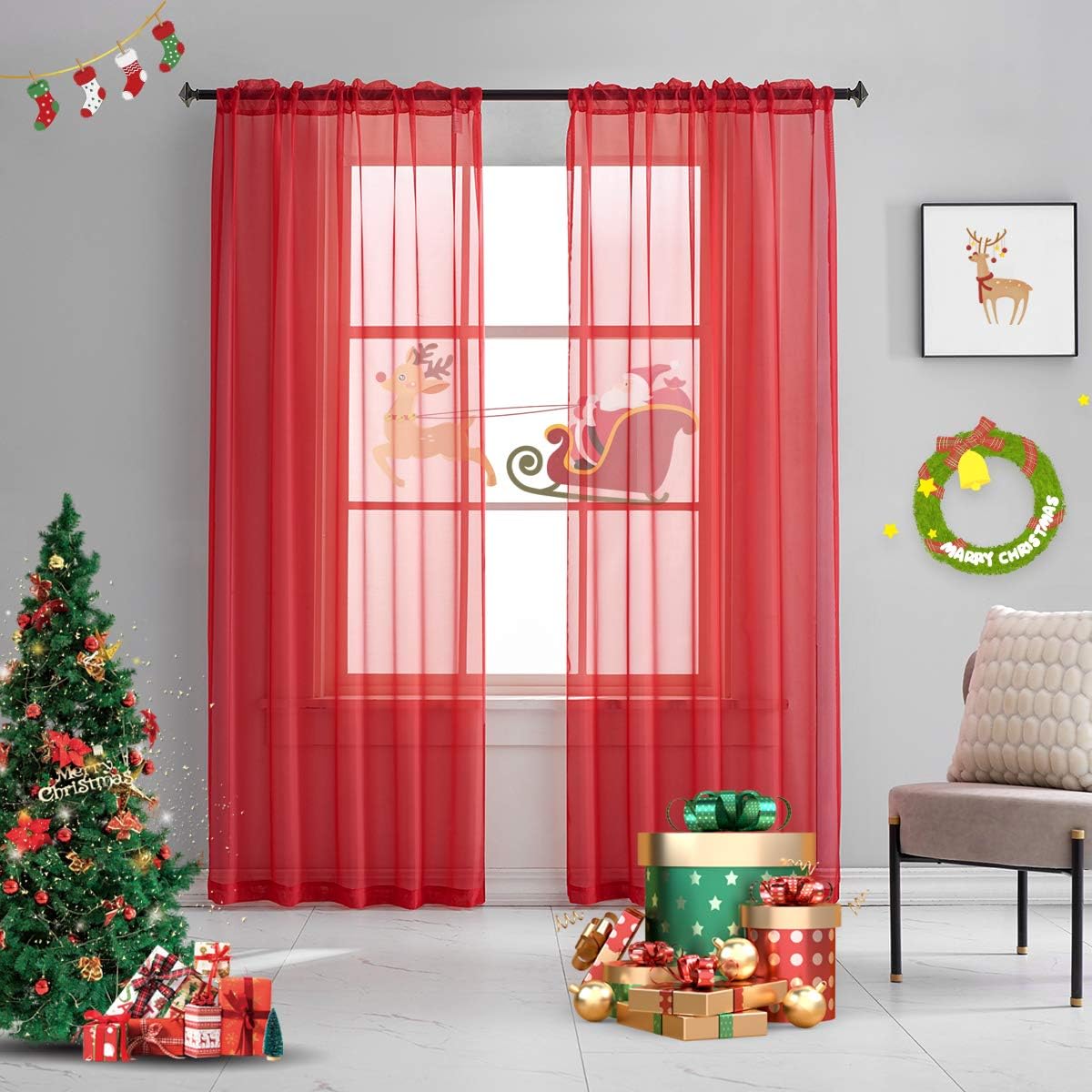 Light Yellow Sheer Voile Curtains Translucent Solid Color Window Treatment 63 Inch Length Panels Rod Pocket Light Yellow Sheers for Bedroom Living Room 2 Panels 52x63