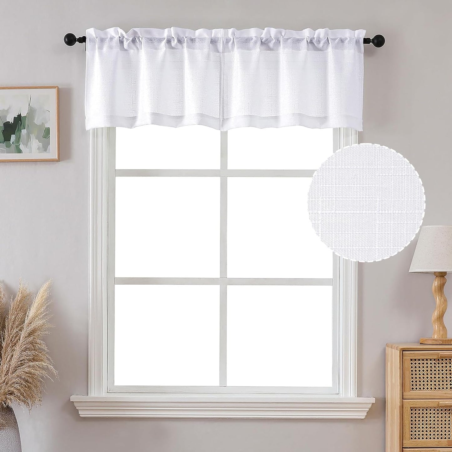OVZME Light Grey Curtains 63 Inch Length 2 Panels, Faux Linen Textured Semi Light Filtering Drapes, Soft Airy Farmhouse Slub Window Curtains for Living Room Bedroom, Each 40x63 Inches