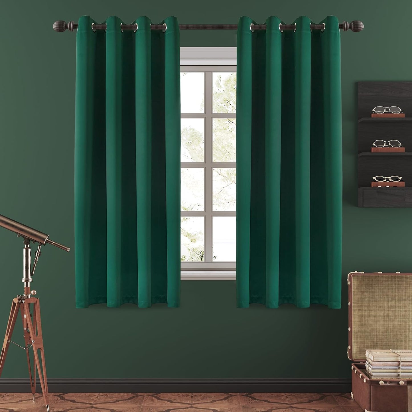 108 Inches Beige Blackout Curtains Room Darkening Thermal Insulated Drapes Grommet Top Light Blocking Curtain for Living Room Bedroom (2 Panels, W52 x L108 Inch, Beige Cream)