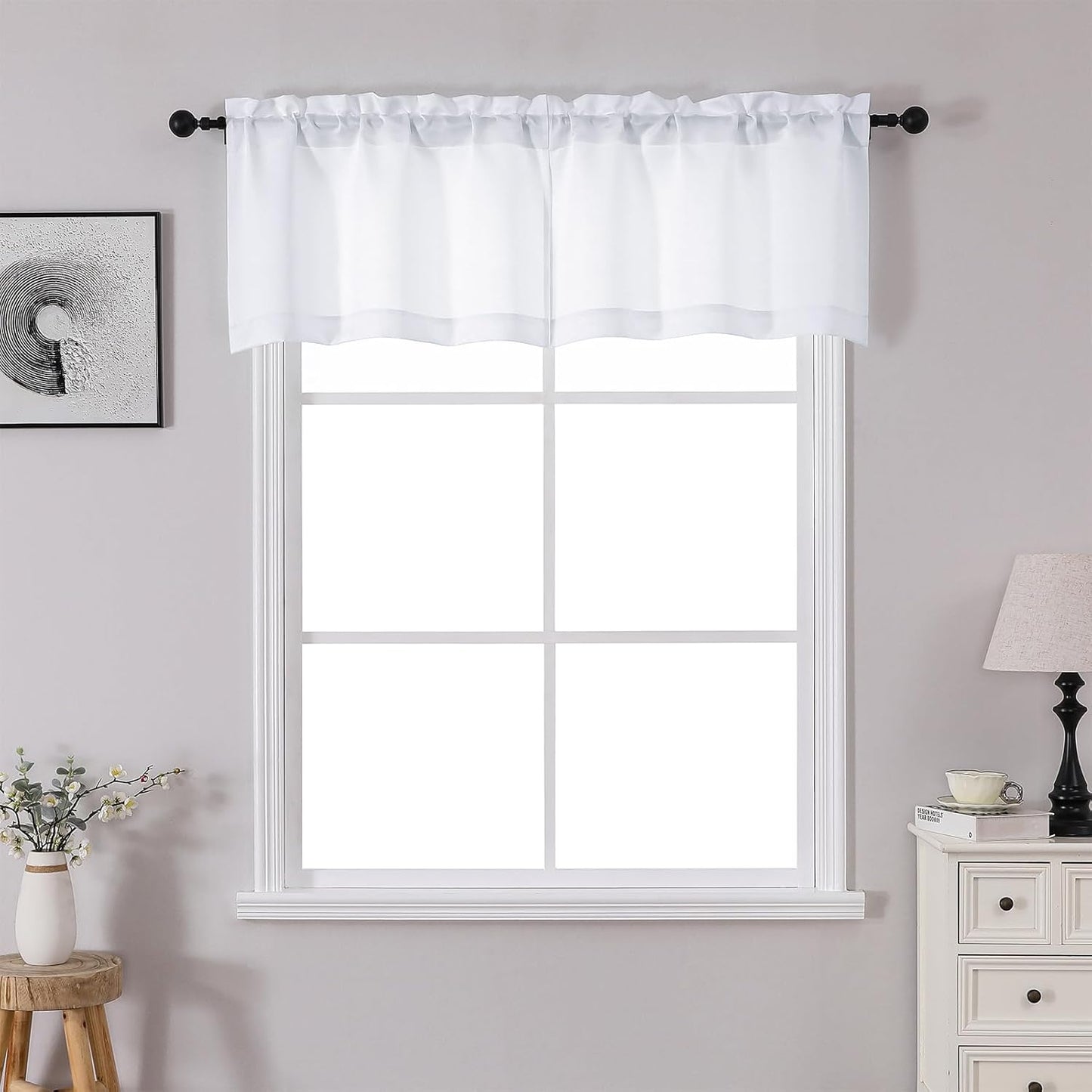 OWENIE Heidi Sage Green Curtains for Living Room 63 Inch Length 2 Panels Set, Light Filtering Solid Curtain for Bedroom, Rod Pocket Window Curtains & Drapes, 2 Pcs Each 40" W 63" L