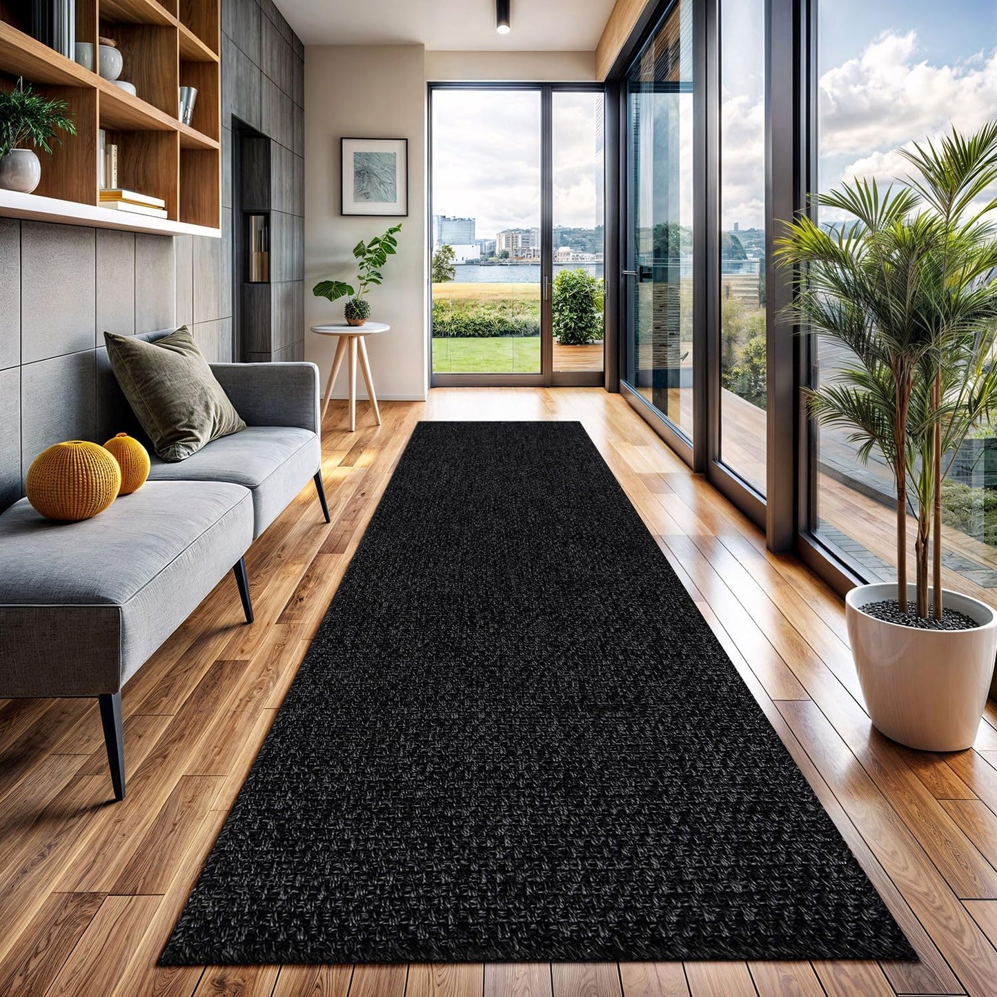 CAMILSON Easy Jute Rug 9x12, Indoor Outdoor Natural Color Fiber Area Rugs for Living Room Patio and Kitchen Rug, Sisal Boho Woven Design, Easy-Cleaning, Washable Outside Carpet Alfombras (9 x 12)
