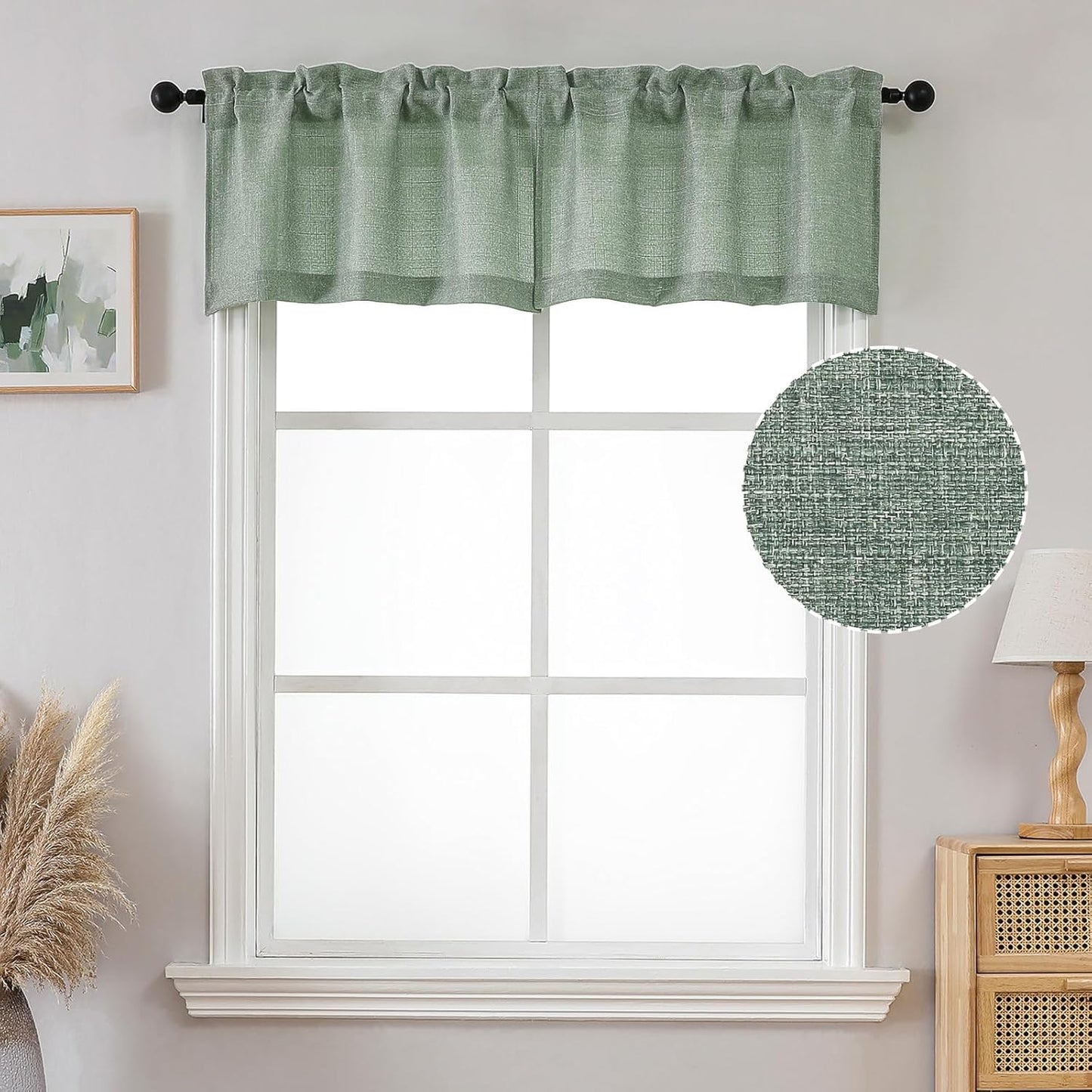 OVZME Light Grey Curtains 63 Inch Length 2 Panels, Faux Linen Textured Semi Light Filtering Drapes, Soft Airy Farmhouse Slub Window Curtains for Living Room Bedroom, Each 40x63 Inches