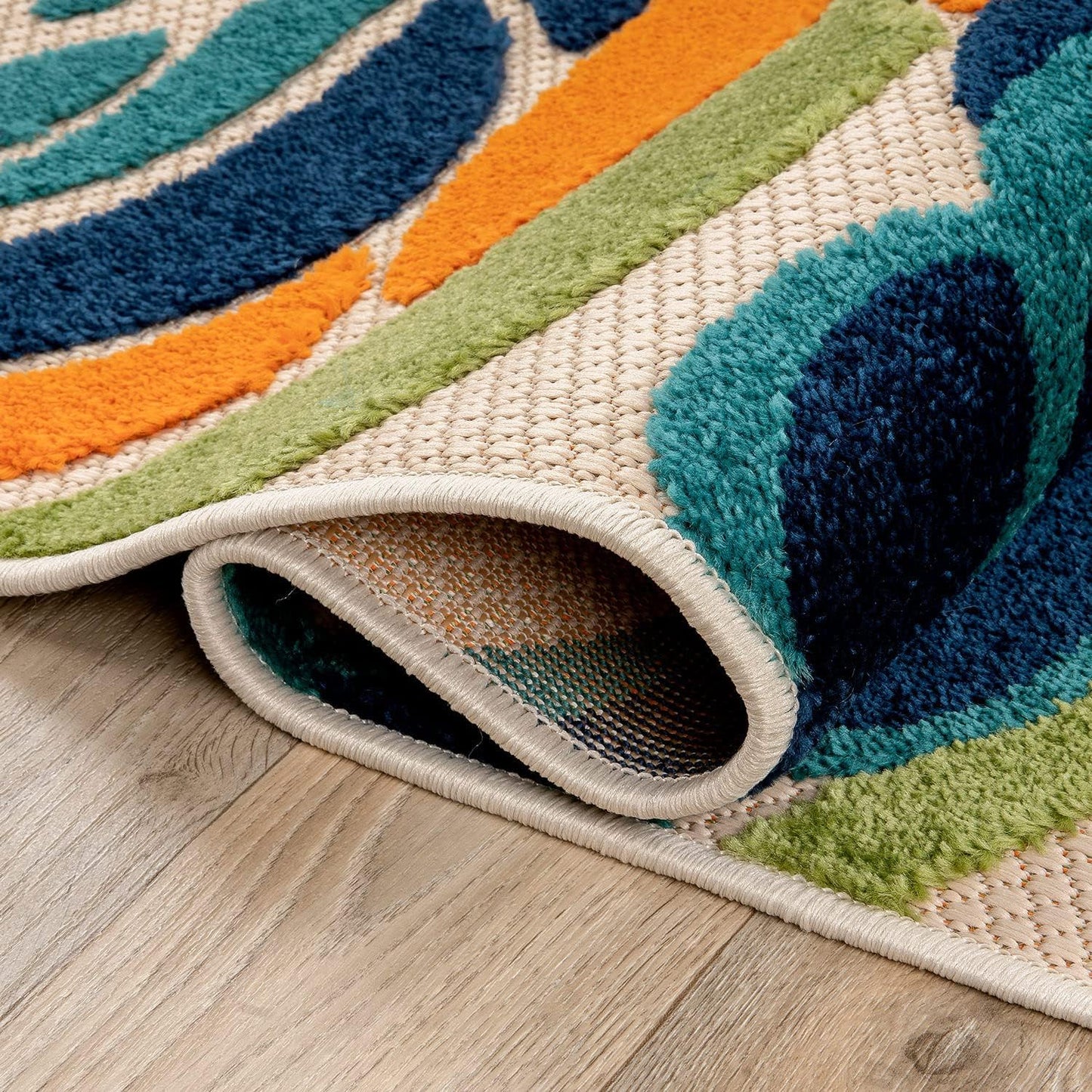 Rugshop Ravenna Modern Large Floral Flowers Indoor/Outdoor Area Rug 5' x 7' Multi
