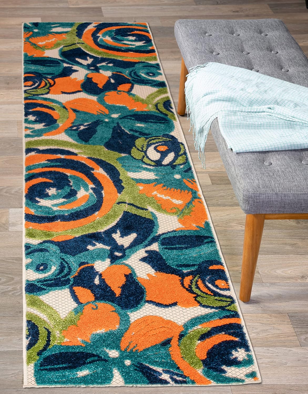 Rugshop Ravenna Modern Large Floral Flowers Indoor/Outdoor Area Rug 5' x 7' Multi