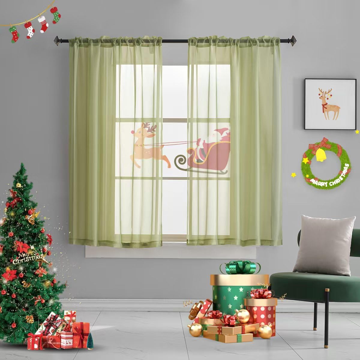 Light Yellow Sheer Voile Curtains Translucent Solid Color Window Treatment 63 Inch Length Panels Rod Pocket Light Yellow Sheers for Bedroom Living Room 2 Panels 52x63