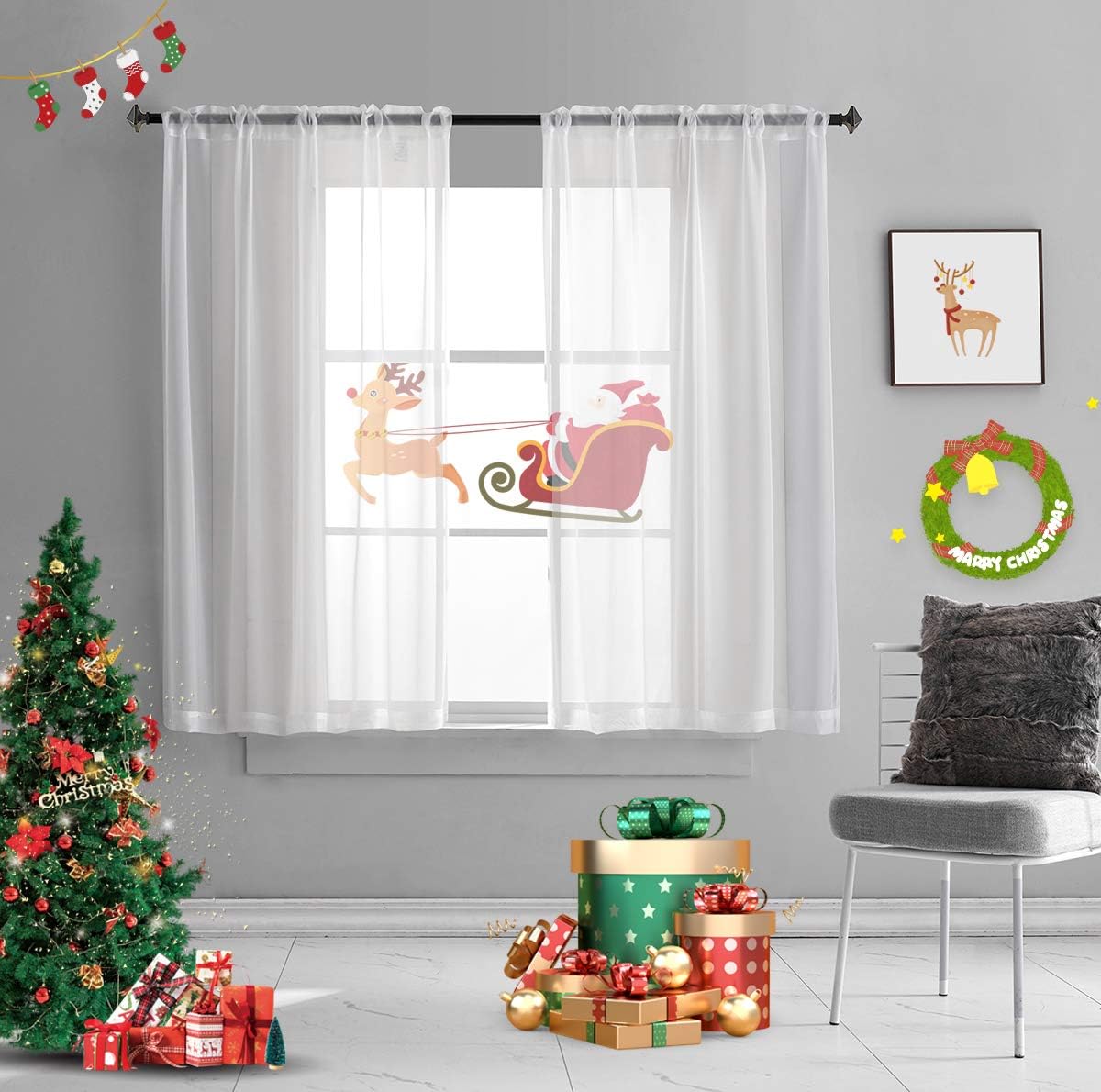 Light Yellow Sheer Voile Curtains Translucent Solid Color Window Treatment 63 Inch Length Panels Rod Pocket Light Yellow Sheers for Bedroom Living Room 2 Panels 52x63