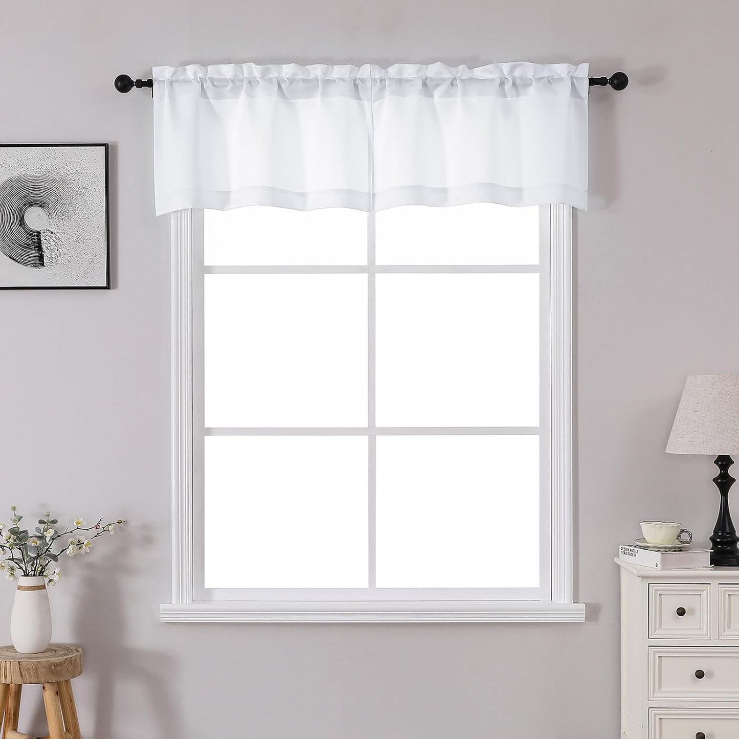 OWENIE Heidi Sage Green Curtains for Living Room 63 Inch Length 2 Panels Set, Light Filtering Solid Curtain for Bedroom, Rod Pocket Window Curtains & Drapes, 2 Pcs Each 40" W 63" L