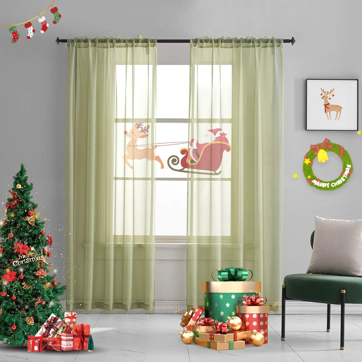 Light Yellow Sheer Voile Curtains Translucent Solid Color Window Treatment 63 Inch Length Panels Rod Pocket Light Yellow Sheers for Bedroom Living Room 2 Panels 52x63